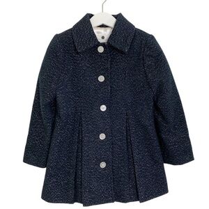 Cherokee Girls Black Silver Metallic Dressy Coat Size 4T Holiday